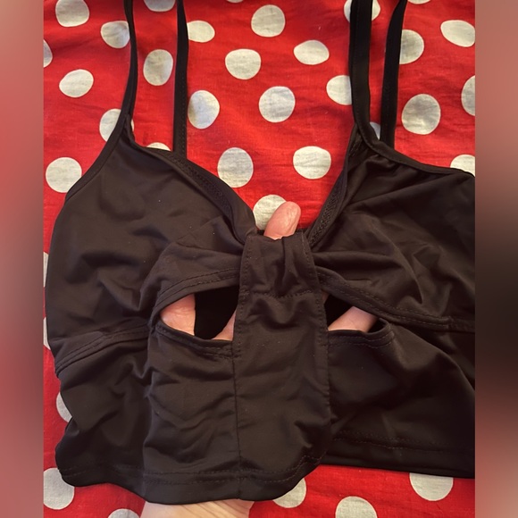 Black cutout bralette - Picture 2 of 3